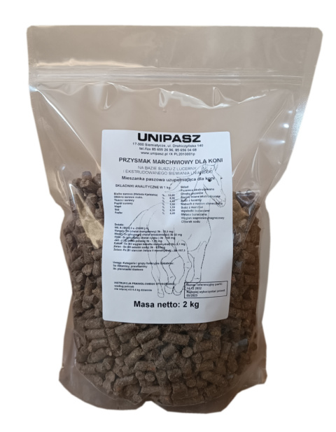 Przysmak marchwiowy dla koni 2kg Przysmak marchwiowy dla koni 2kg
